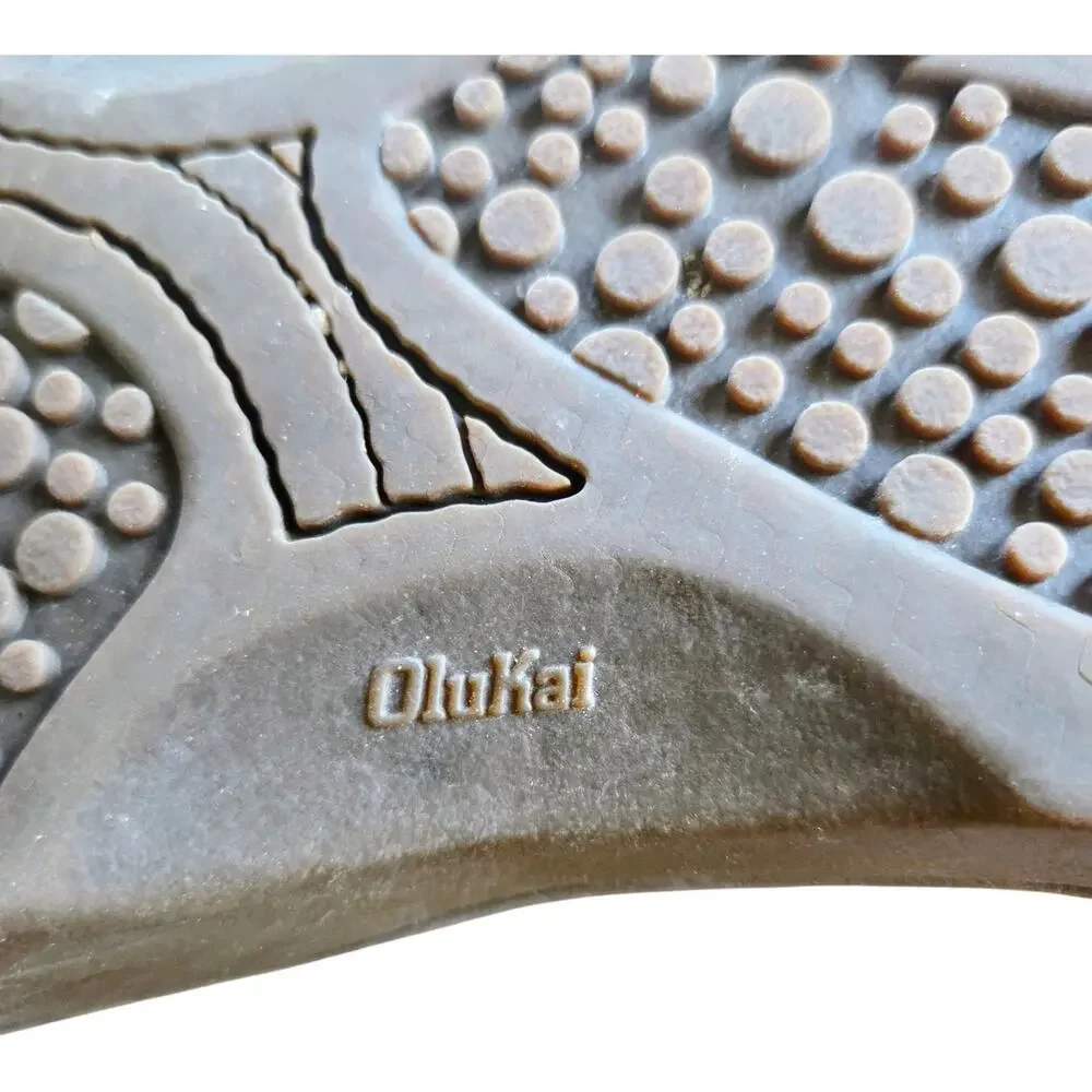 Olukai Hokua Pahu 10232-483V Sandals Mens US 12 Brown Open Toe Adjustable Strap